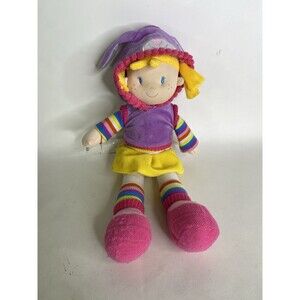 Creature Comforts Plush Doll Stuffed Toy Blonde Hair Bunny Hat Pink Shoes